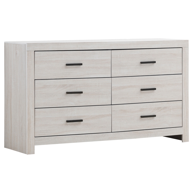 Pemberly Row 4-Piece Queen Storage Bedroom Set in Coastal White and Bronze