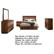 Pemberly Row 5-Piece Queen Live Edge Bedroom Set in Smoky Walnut Brown