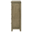 Pemberly Row 5-Drawer Rustic Wood Bedroom Chest in Vineyard Oak Brown