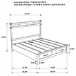 Pemberly Row 4-Piece Eastern King Storage Bedroom Set in Vineyard Oak Brown
