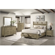 Pemberly Row 5-Piece Queen Storage Bedroom Set in Vineyard Oak Brown
