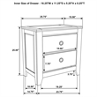 Pemberly Row 4-Piece Queen Storage Bedroom Set in Vineyard Oak Brown