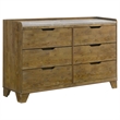 Pemberly Row 4-Piece Eastern King Bedroom Set in Medium Oak Brown