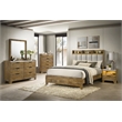 Pemberly Row 5-Piece Eastern King Bedroom Set in Medium Oak Brown