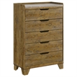 Pemberly Row 5-Piece Eastern King Bedroom Set in Medium Oak Brown