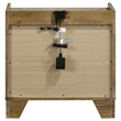 Pemberly Row 1-Drawer LED Nightstand Bedside Table in Medium Oak