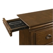Pemberly Row 5-Piece Queen Bedroom Set in Brown Cherry and Cream
