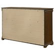 Pemberly Row 11-Drawer Bedroom Dresser Cabinet in Brown Cherry