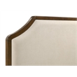 Pemberly Row Traditional Eastern King Panel Bed in Cream and Brown Cherry