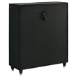 Pemberly Row 5-Piece Velvet Eastern King Fireplace LED Bedroom Set in Black