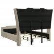 Pemberly Row 4-Piece Velvet Queen Bedroom Set in Ivory and Camel