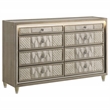 Pemberly Row 4-Piece Velvet Queen Bedroom Set in Ivory and Camel