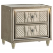 Pemberly Row 5-Piece Velvet Queen Bedroom Set in Ivory and Camel