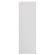 Pemberly Row 5-Drawer Contemporary Bedroom Chest in White High Gloss