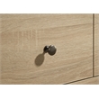 Pemberly Row 6-Drawer Bedroom Dresser with Mirror in Light Oak Brown