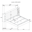 Pemberly Row 5-Piece Eastern King Bedroom Set in Light Oak and Tan