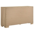 Pemberly Row 5-Piece Eastern King Bedroom Set in Light Oak and Tan