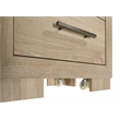 Pemberly Row 4-Piece Upholstered Queen Bedroom Set in Light Oak and Tan