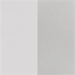 Pemberly Row Faux Leather Eastern King LED Panel Bed in White High Gloss