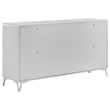Pemberly Row 5-Piece Eastern King LED Bedroom Set in White High Gloss