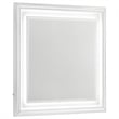 Pemberly Row 5-Piece Eastern King LED Bedroom Set in White High Gloss