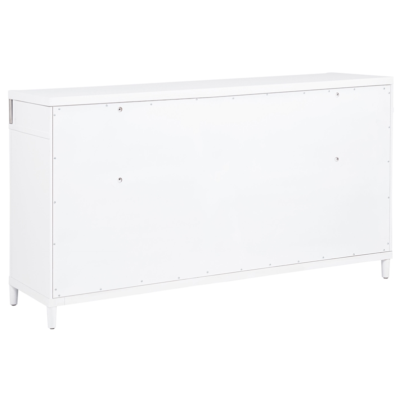 Pemberly Row 5-Piece Eastern King Bedroom Set in White and Light Gray