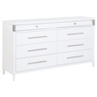 Pemberly Row 4-Piece Queen Bedroom Set in White and Light Gray