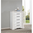 Pemberly Row 5-Drawer Traditional Bedroom Chest in Vintage White
