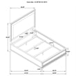 Pemberly Row 4-Piece Coastal Queen Bedroom Set in Washed Oak Brown