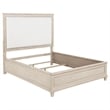 Pemberly Row 4-Piece Coastal Queen Bedroom Set in Washed Oak Brown