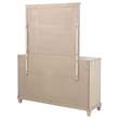 Pemberly Row 6-Drawer Bedroom Dresser with Mirror in Washed Oak Brown