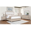 Pemberly Row 5-Piece Coastal Queen Bedroom Set in Washed Oak Brown