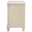 Pemberly Row 2-Drawer Coastal Nightstand Bedside Table in Washed Oak
