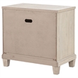 Pemberly Row 2-Drawer Coastal Nightstand Bedside Table in Washed Oak