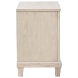 Pemberly Row 2-Drawer Coastal Nightstand Bedside Table in Washed Oak