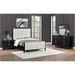 Pemberly Row 4-Piece Upholstered Eastern King Bedroom Set in Black
