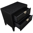 Pemberly Row 4-Piece Modern Upholstered Queen Bedroom Set in Black