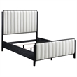 Pemberly Row 5-Piece Upholstered Eastern King Bedroom Set in Black