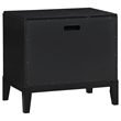 Pemberly Row 4-Piece Wire-Brushed Queen Bedroom Set in Black