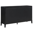 Pemberly Row 5-Piece Wire-Brushed Queen Bedroom Set in Black