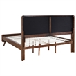 Pemberly Row 4-Piece California King Bedroom Set in Walnut Brown and Gray