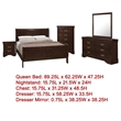 Pemberly Row 5-Piece Traditional Queen Sleigh Bedroom Set in Dark Brown
