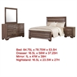 Pemberly Row 4-Piece King Bedroom Set in Washed Taupe Brown and Black