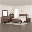 Pemberly Row 5-Piece Queen Bedroom Set in Washed Taupe Brown and Black