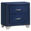 Pemberly Row 4-Piece King Tufted Velvet Bedroom Set in Pacific Blue