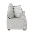 Pemberly Row 70-Inch Loveseat with 4 Pillows in Light Gray Corduroy