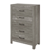 Pemberly Row 3-Piece Farmhouse Full Bedroom Set in Gray and Black