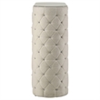 Pemberly Row 5-Drawer Tall Boucle Bedroom Chest in Ivory White