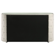Pemberly Row 6-Drawer Modern Boucle Bedroom Dresser in Ivory White
