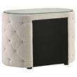 Pemberly Row 4-Piece Velvet Queen Bedroom Set in Ivory White